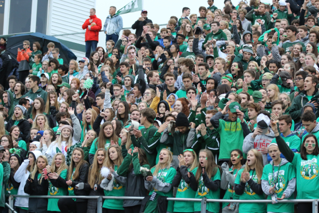 FHC Homecoming parade, student section, band, cheerleaders, & dance team - Sept. 28, 2018