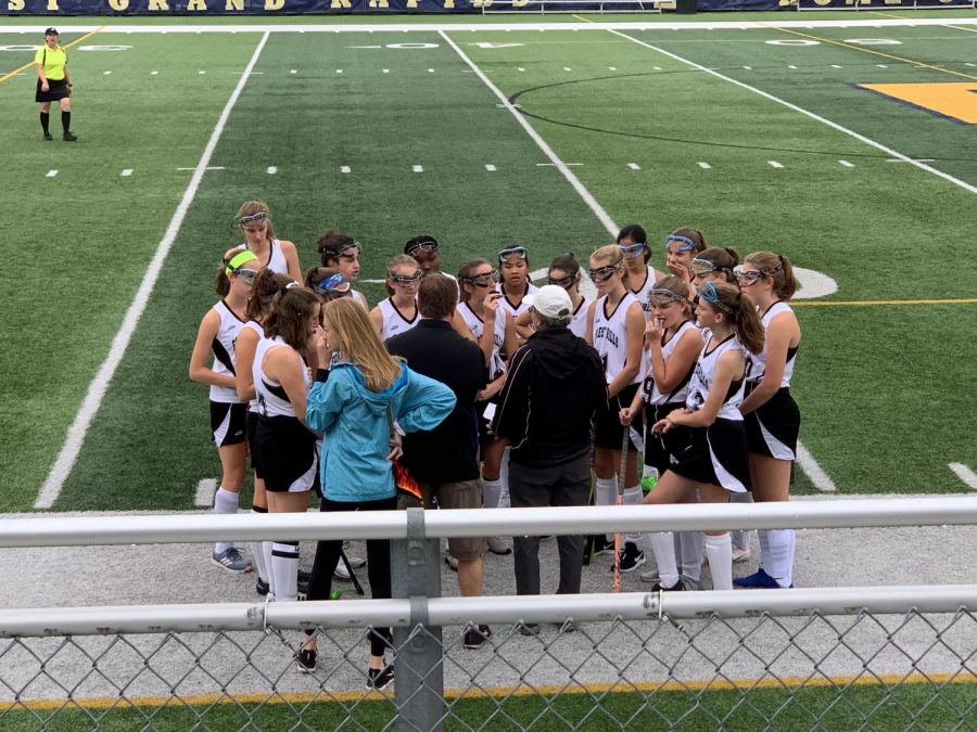 Girls varsity field hockey loses final regular season game to the Ann Arbor Pioneers 7-0