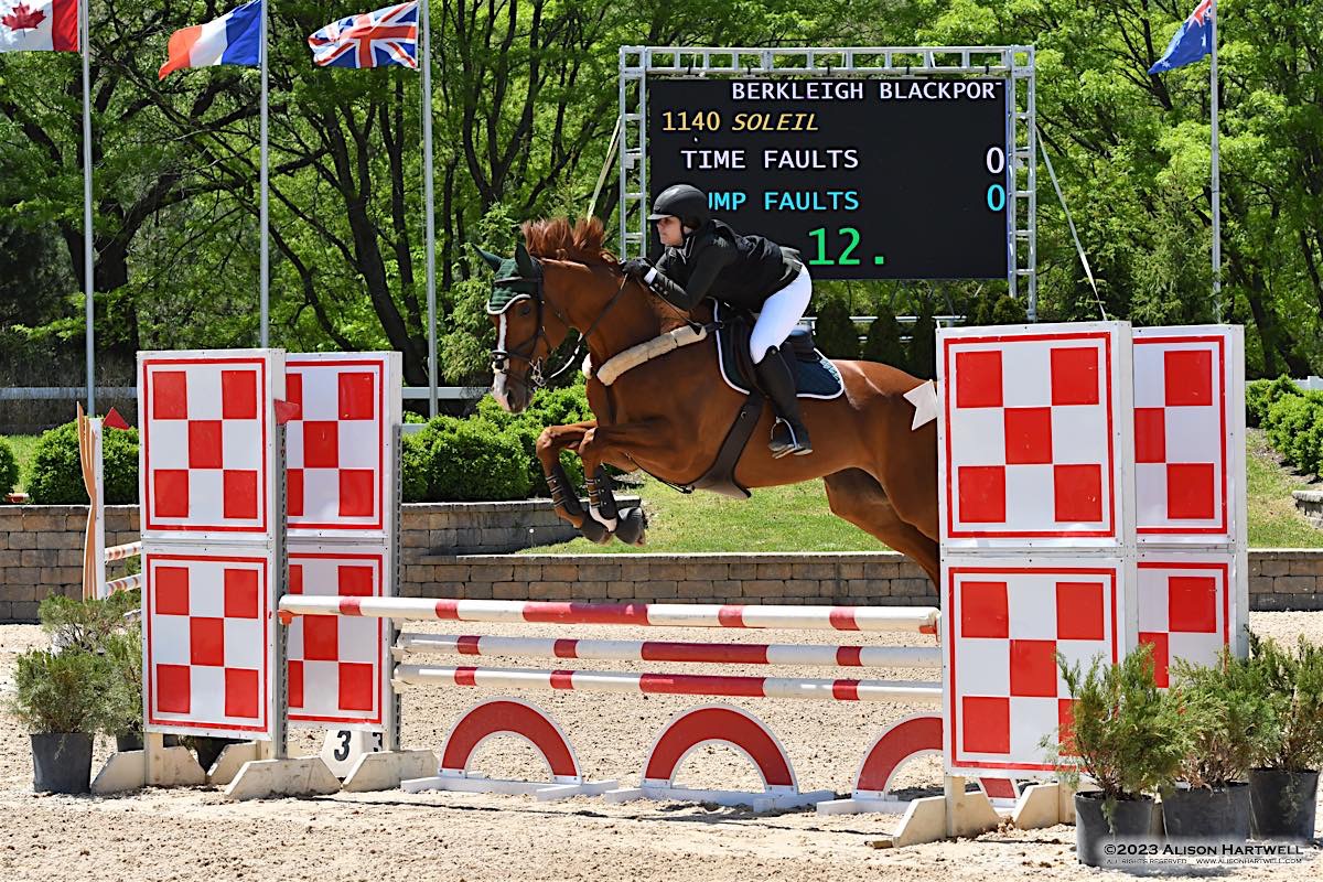 Berkleigh and Rosie competing at HITS Chicago.